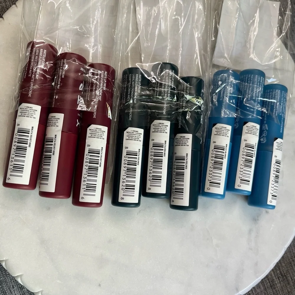New NYX Smooth Whip Matte Lip Cream BLANKIE VELVET ROBE FEELINGS Pack Lot Makeup